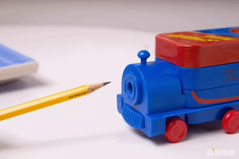 立體雙層火車鉛筆盒-卡通人物冰雪奇緣-紫色