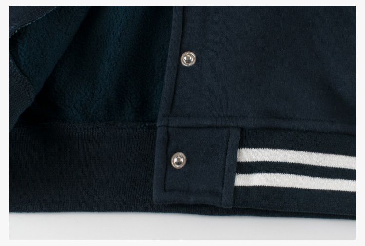 加絨童趣棒球外套-微笑-灰色