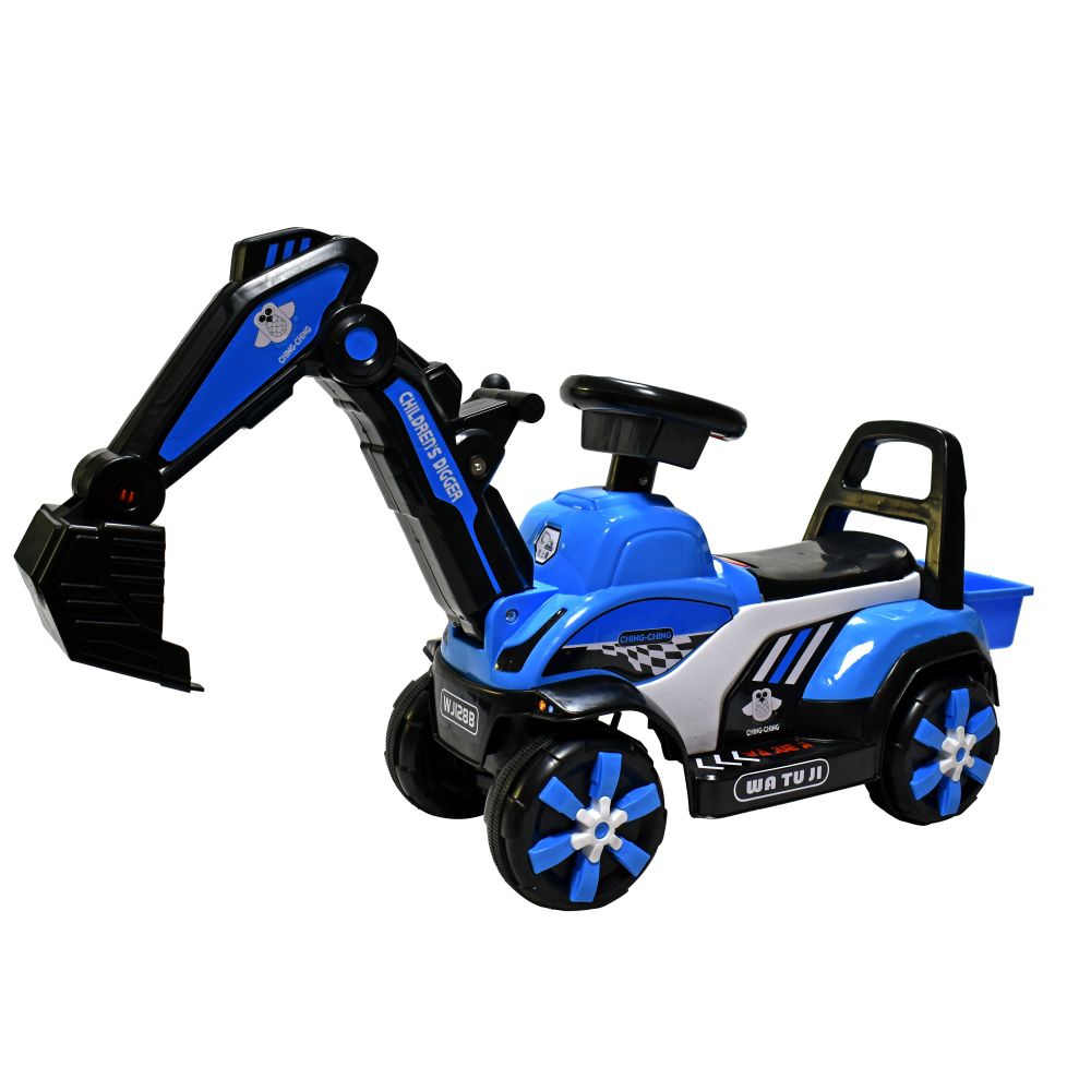挖土機學步車 WJ128B-藍色-淨重：3.5kg