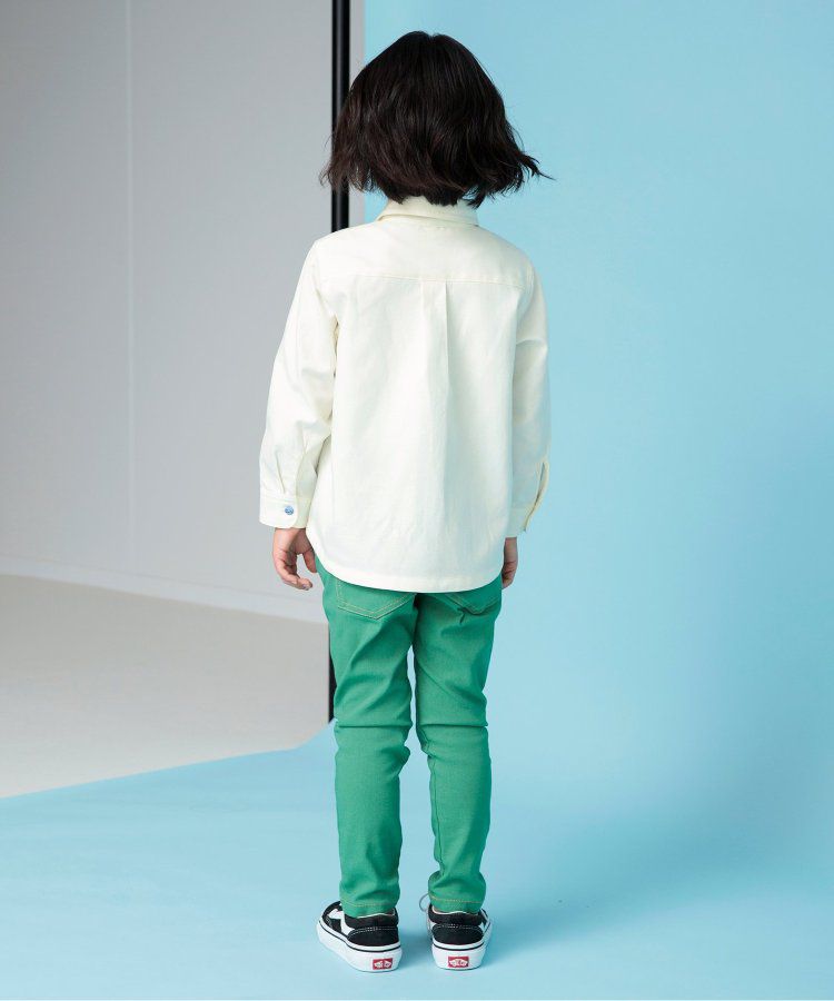 日本 BREEZE - [推薦]氣質系正式領長袖襯衫-素面-米白