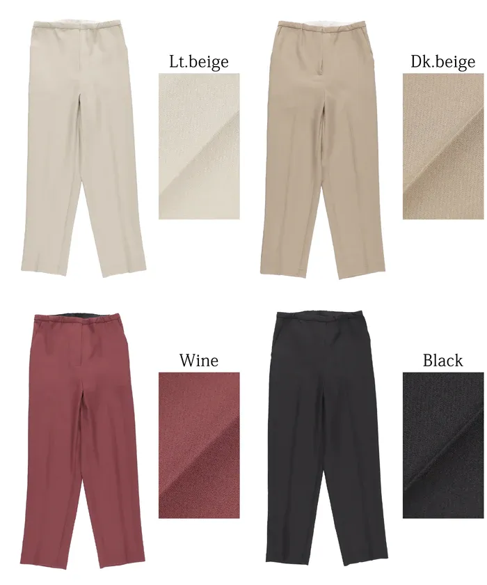 日本 COCA - 薄款打褶洗鍊修身錐型褲-米杏