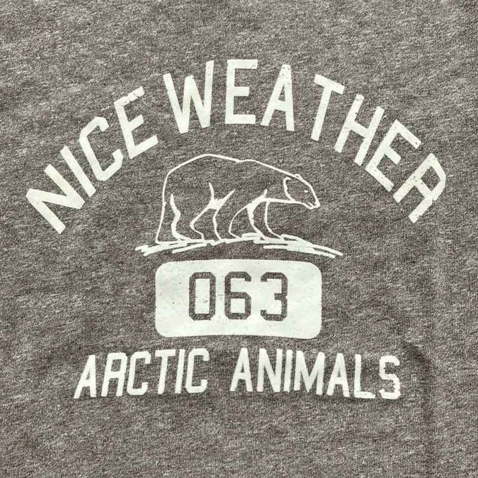 akachan honpo - T恤-英文字母-淺卡其色