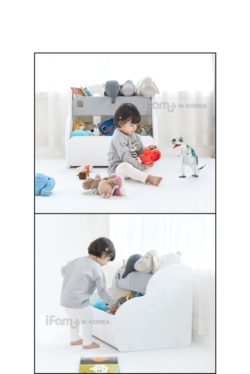 【韓國 ifam】夢幻兒童收納家具 書架收納組、多功能收納櫃