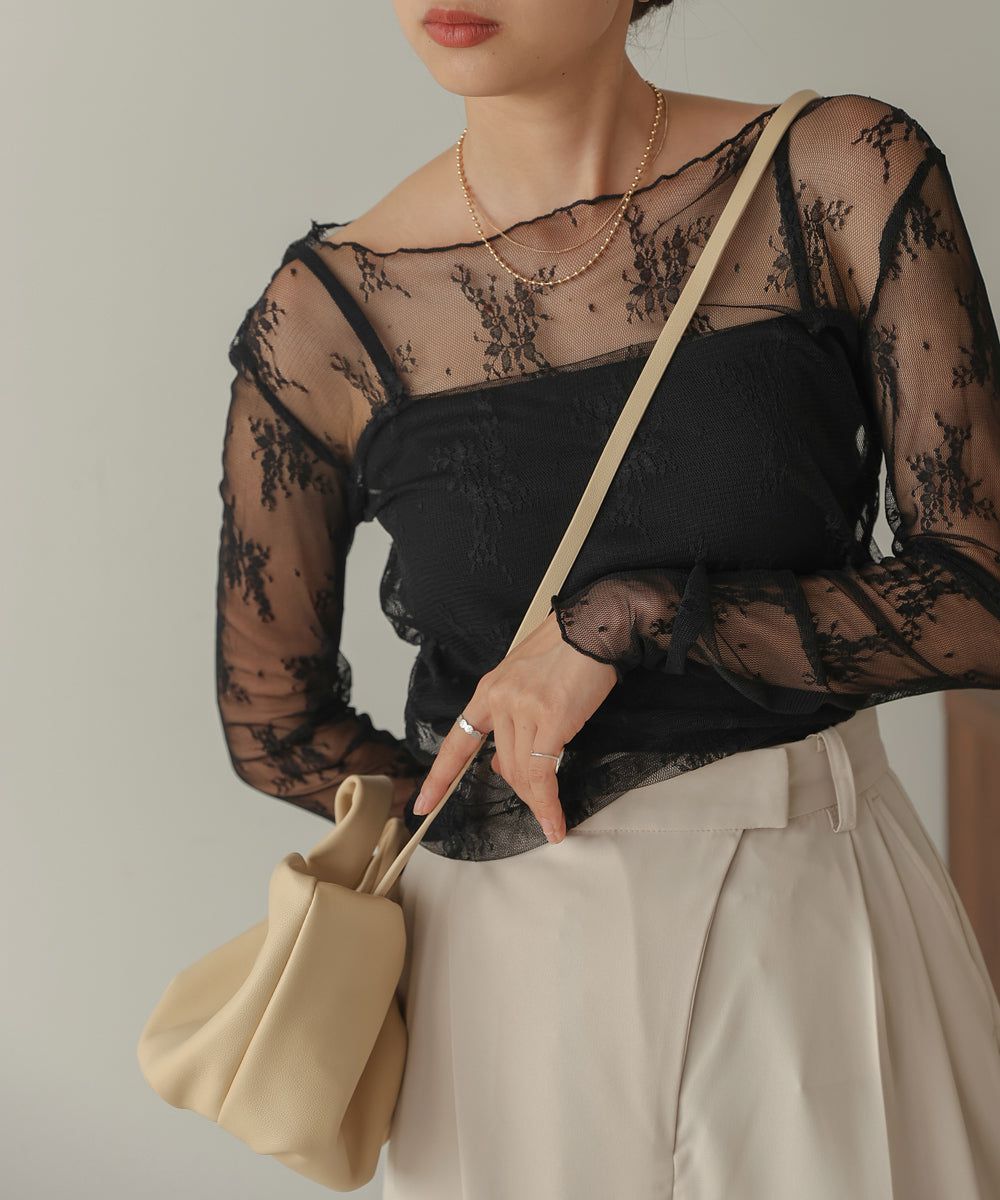 日本 Bab - 2WAY抓皺設計皮革小包-淺藍