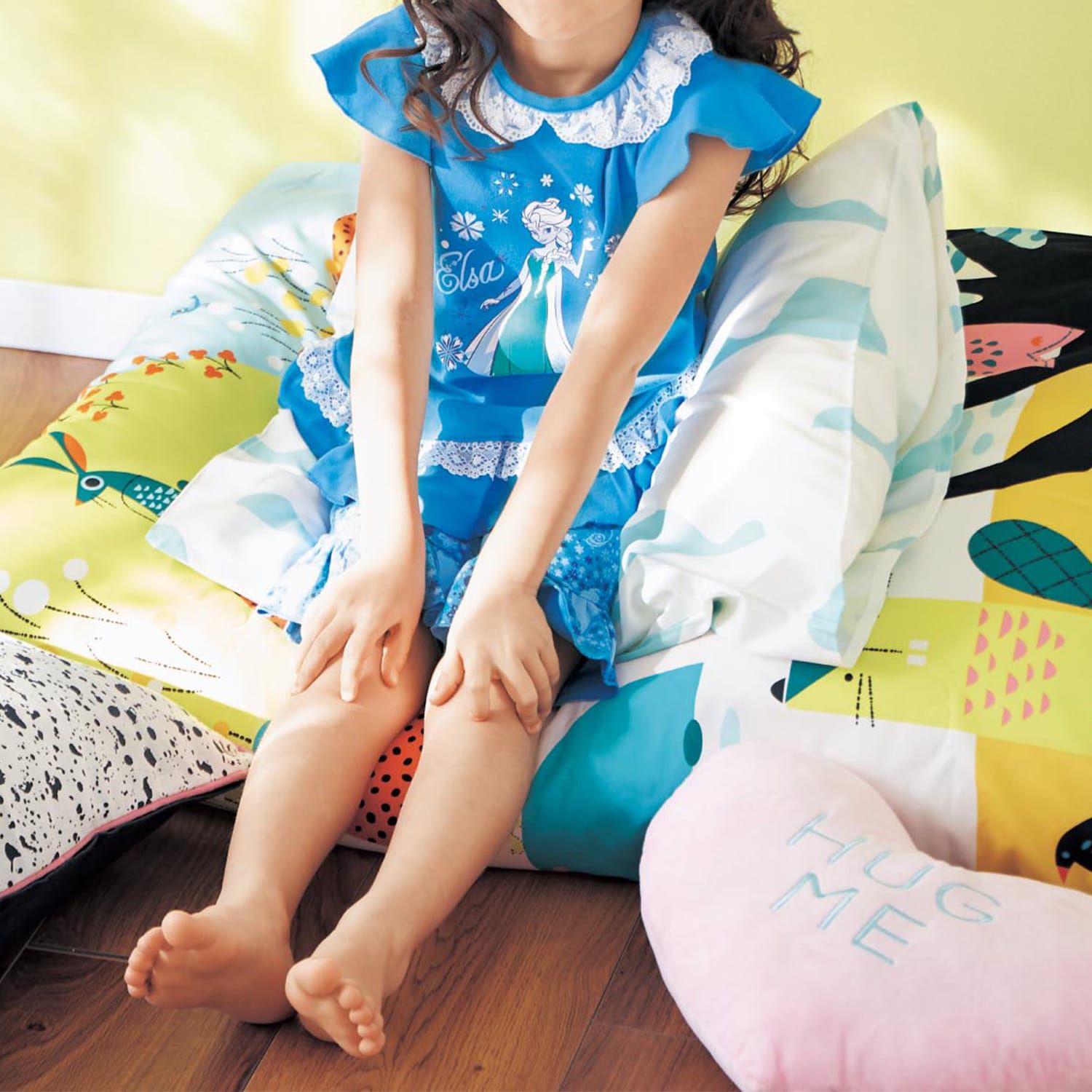 日本千趣會 - 迪士尼 夢幻荷葉短袖家居服/睡衣-米妮點點-粉