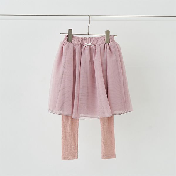 日本 Lycee mine - 搖曳可愛內搭褲紗裙-薄荷綠