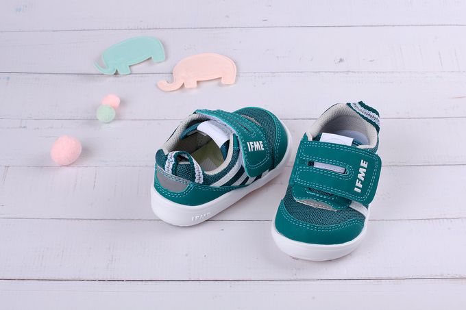 日本IFME - 日本IFME輕量系列祖母綠色寶寶機能學步鞋-綠色