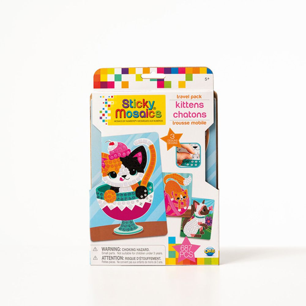 加拿大 Sticky Mosaics - 馬賽克拼貼旅遊包-家有小貓-687 pcs