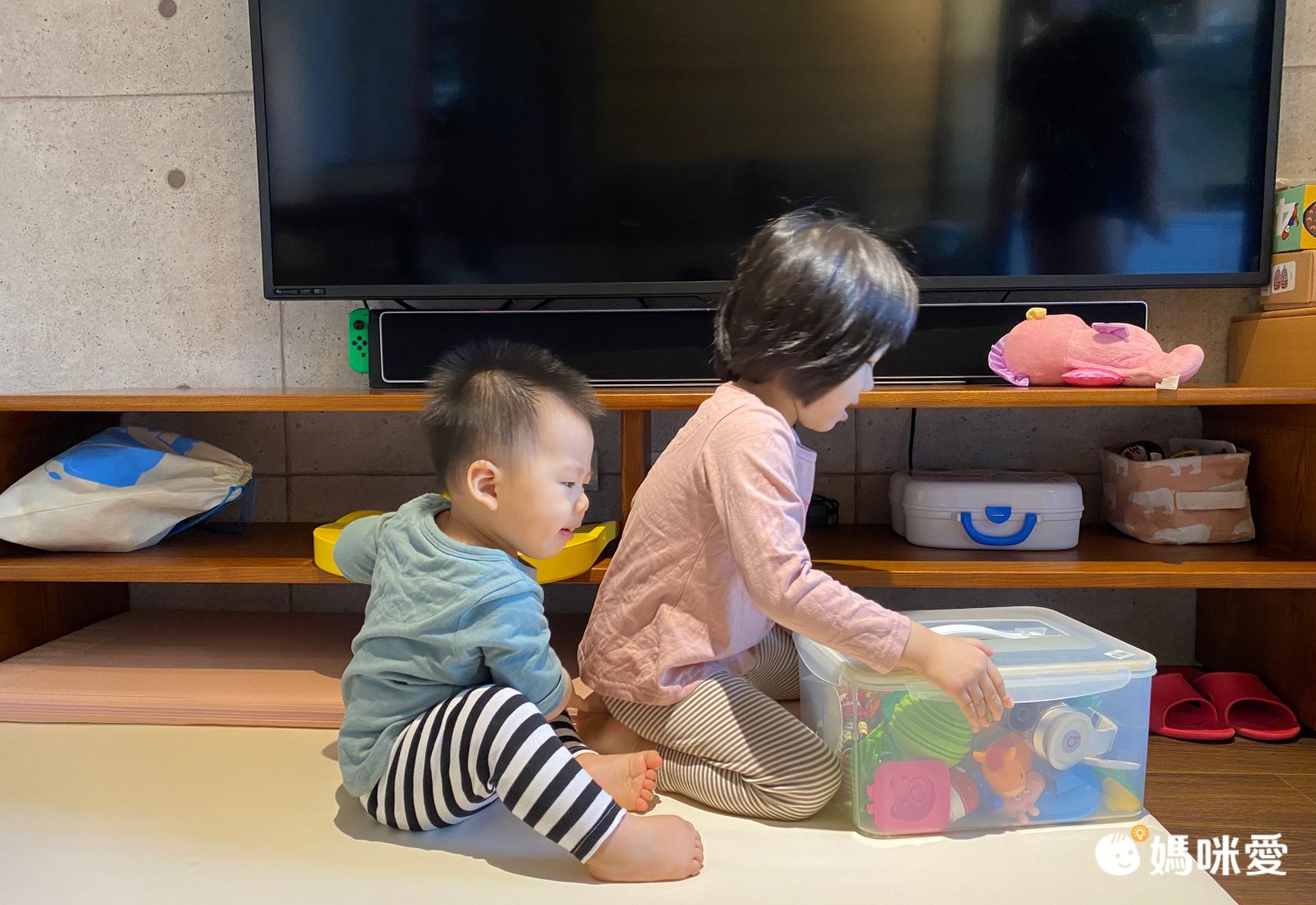 akachan honpo - 男長袖家居服CoCupa背部為棉紗-藍色