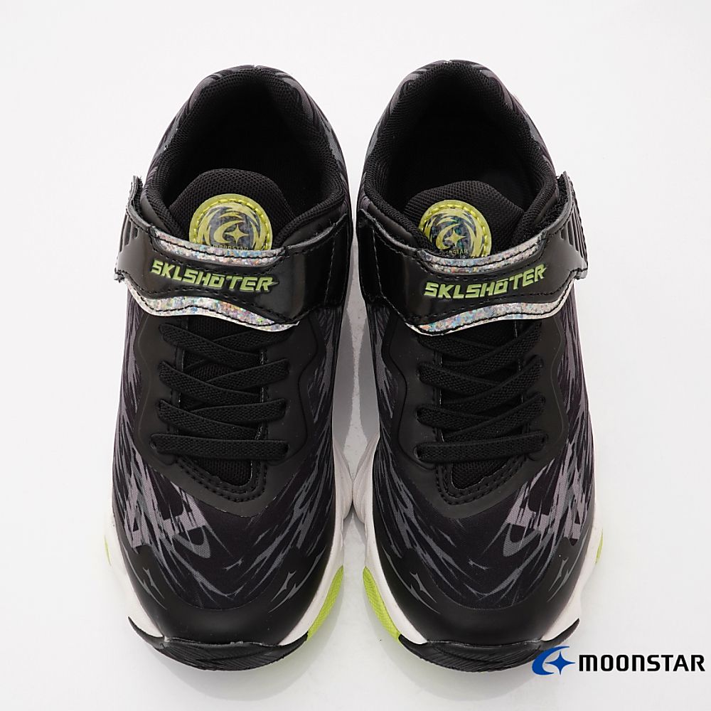 Moonstar日本月星 - 旋風系列-炫技者機能運動鞋(中大童款)-黑