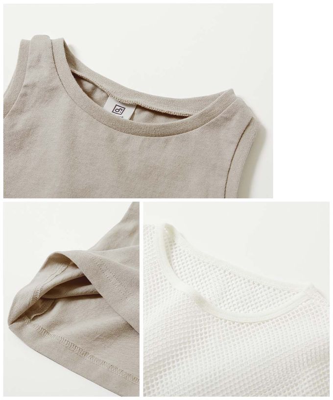 日本 devirock - 時尚女孩網格上衣+素色背心裙二件組-白x萊姆黃