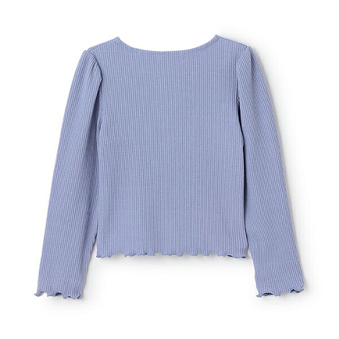 日本 Lycee mine - 愛心鈕扣羅紋針織薄外套-薄荷綠