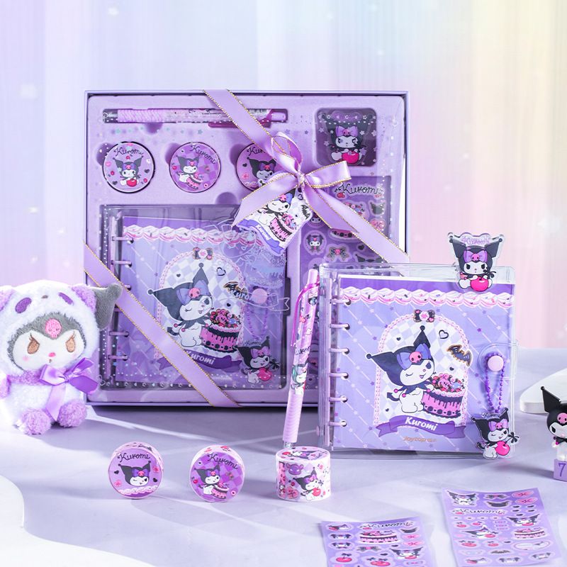 卡通手帳禮盒組-卡通人物美樂蒂 (26x25.2cm)