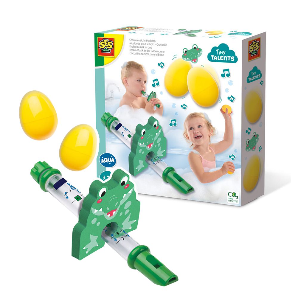 荷蘭SES Creative - 小鱷魚樂器洗澡玩具