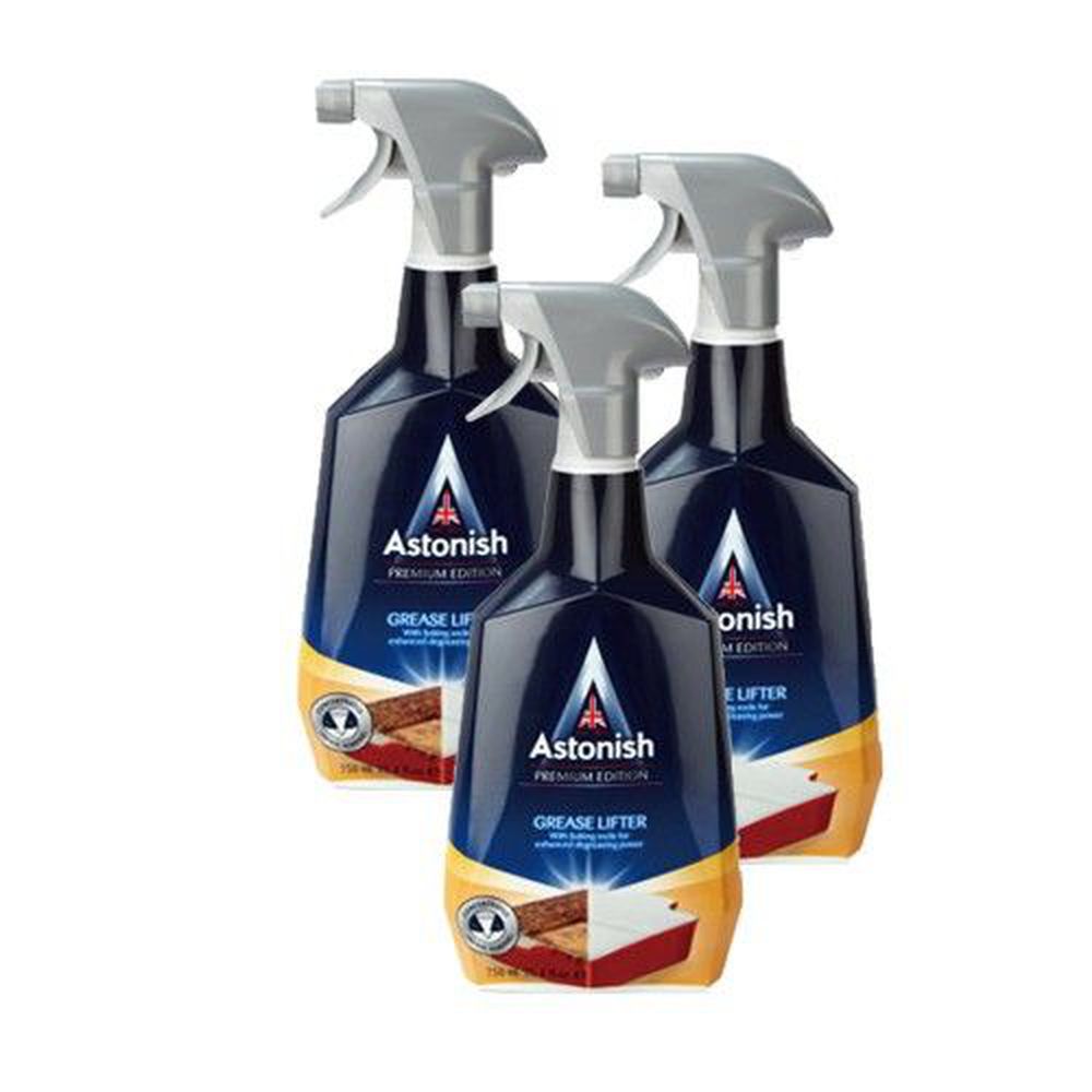 英國潔 Astonish - 橫掃油汙除油清潔劑三入組 (750ml/罐x3)