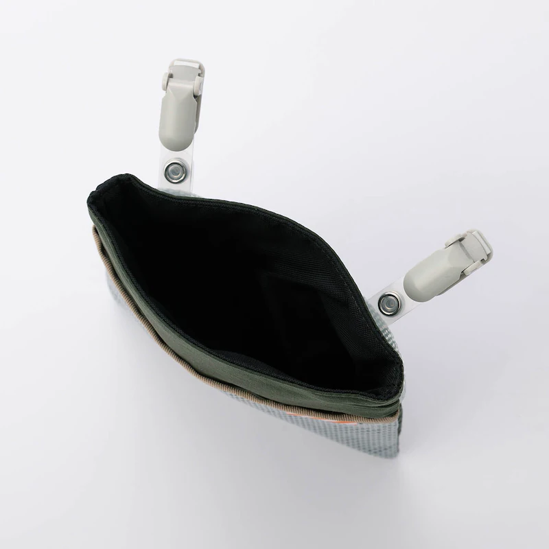 日本千趣會 - 聯名設計款 撥水加工活動式收納口袋-深藍 (13x14x1cm)