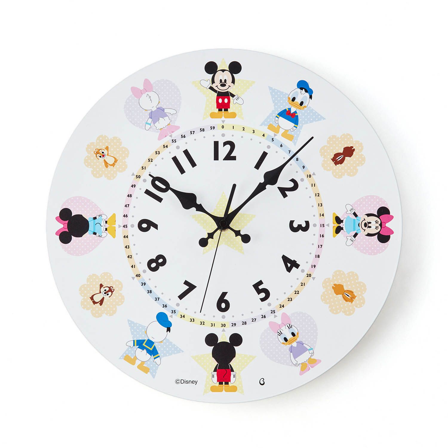 日本千趣會 - 日本製 迪士尼兒童學習時鐘 (直徑30cm)