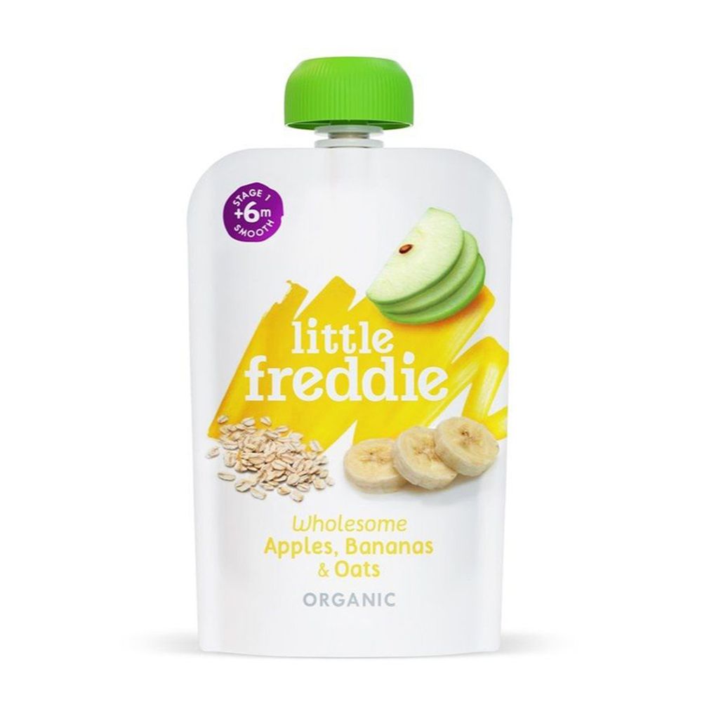 little freddie - 小皮蘋果香蕉燕麥泥-6個月食用-100g
