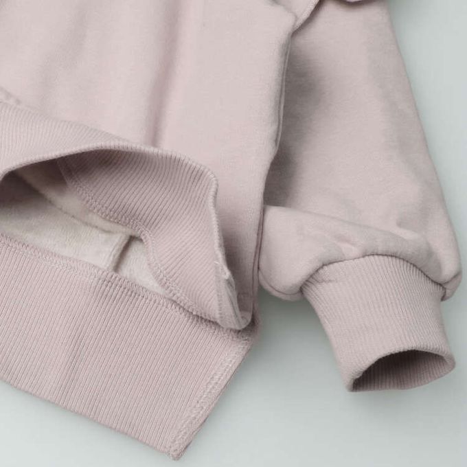 akachan honpo - 內裡刷毛休閒上衣-淺米色