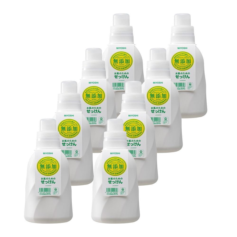 日本 MIYOSHI 無添加 - 洗衣精-【箱購】瓶裝-1100ml*9瓶