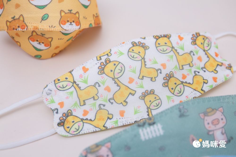 令和 Linghe - 兒童醫療級韓式KF94立體口罩/雙鋼印/台灣製-4D魚形/3D韓版-迷鹿 (17x7±0.5cm)-10入/盒(未滅菌)