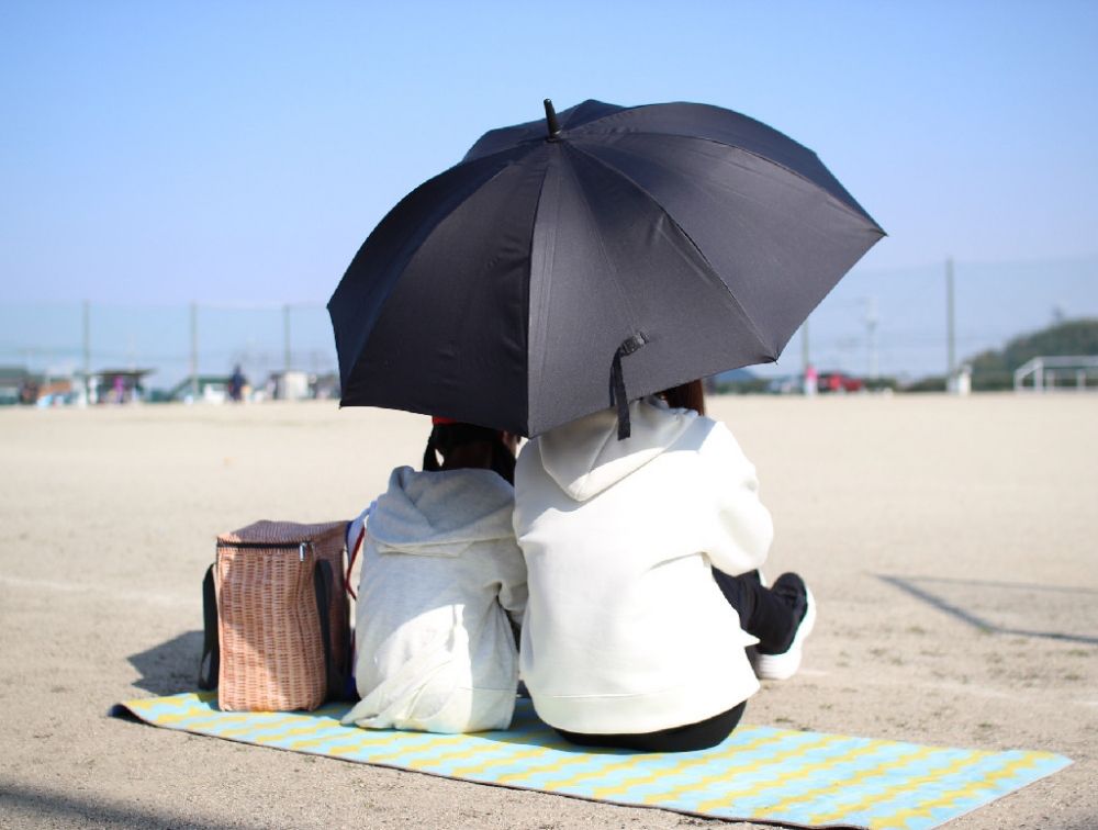 附風扇！日本SPICE一級遮光抗UV遮陽傘