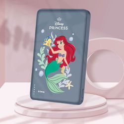 Disney 迪士尼 - ✂附wh貼紙 迪士尼 20W PD超薄磁吸無線快充行動電源 5000mAh-小美人魚
