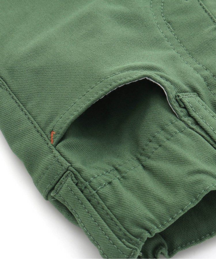 日本 BREEZE - 內刷毛輕量彈力合身長褲-灰格紋