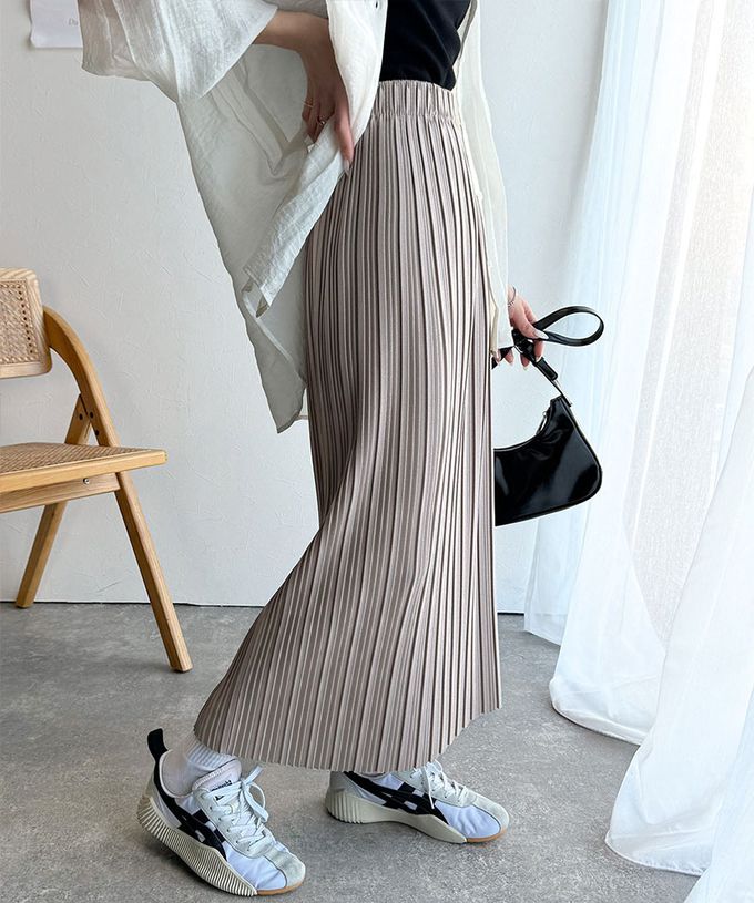 日本 Classical Elf - 喬其紗優美線條修身長裙-黑