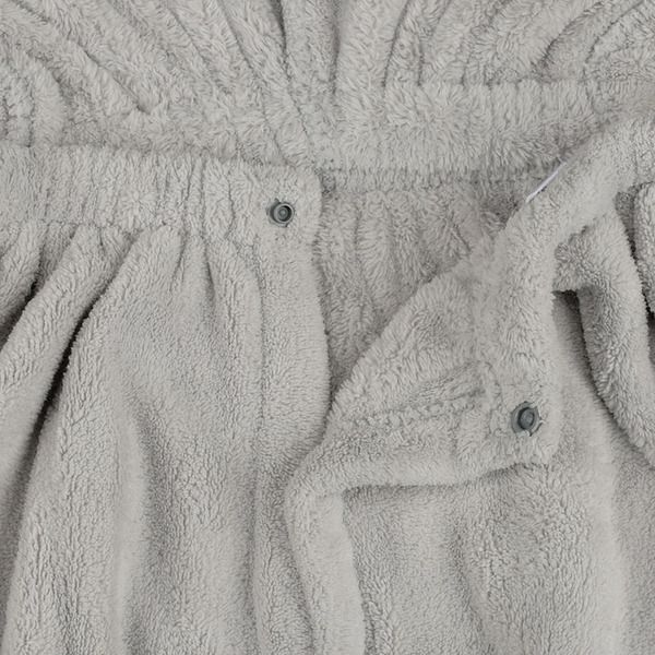 akachan honpo - 動物造型連帽吸水披巾-無尾熊-灰色 (衣長60cm)