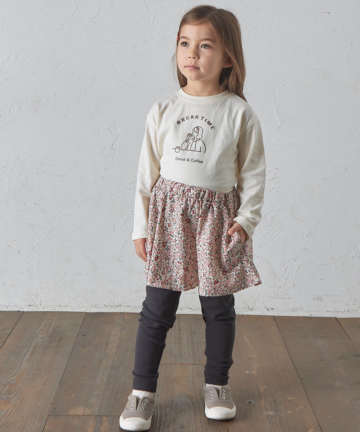 日本 PAIRMANON - 柔軟彈性百搭褲裙-素色-摩卡x灰黑