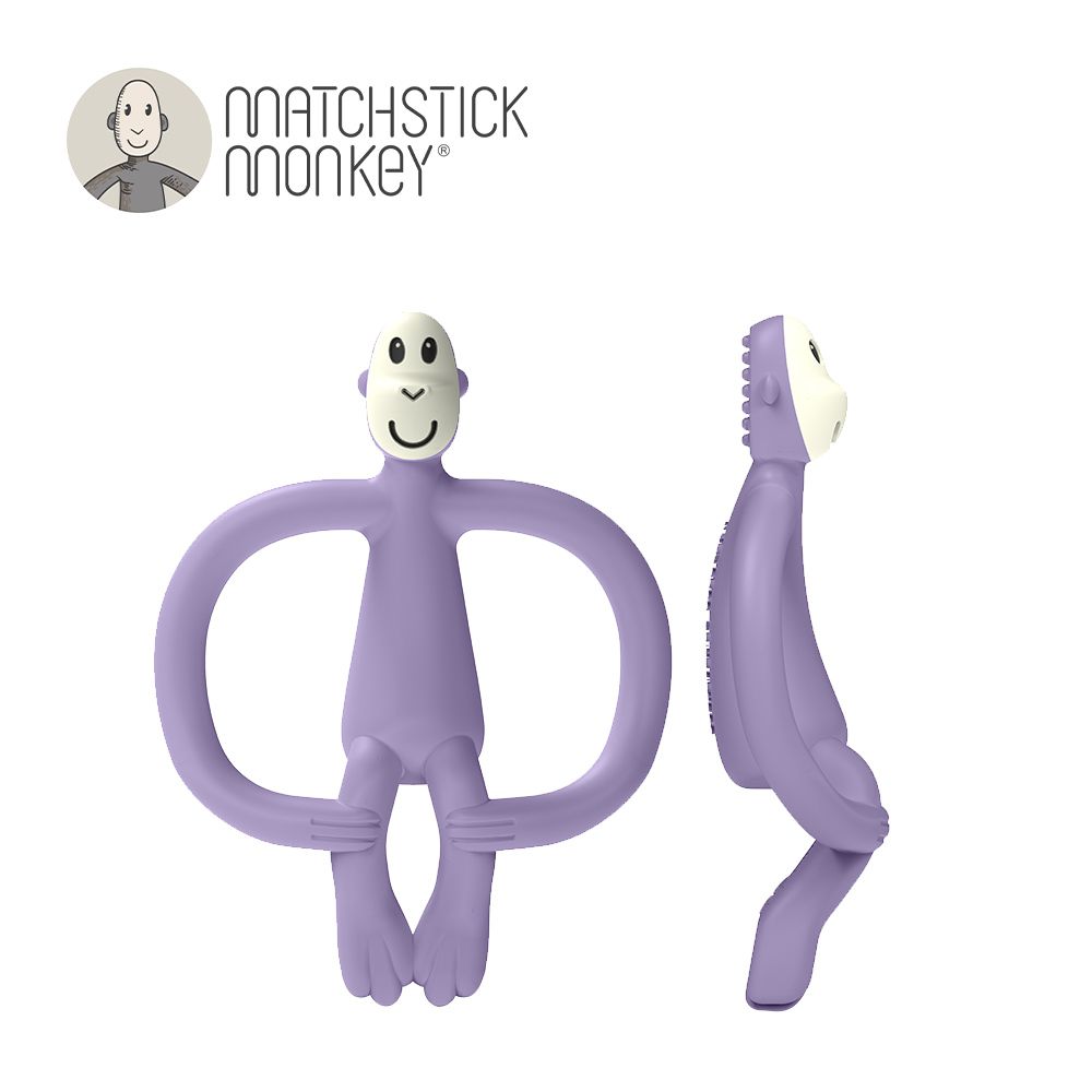 Matchstick Monkey - 英國咬咬猴牙刷固齒器-紫芋猴