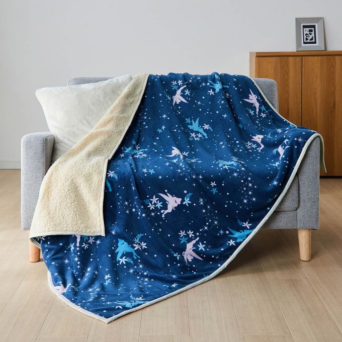 日本千趣會 - 迪士尼印花 極柔軟保暖毛毯/蓋毯-奇奇蒂蒂-酒紅