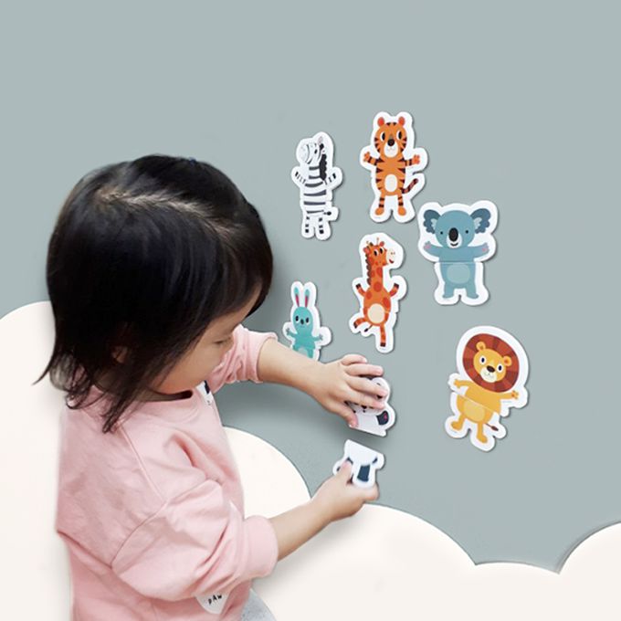 韓國 Ariati - 磁性拼圖書-草原動物