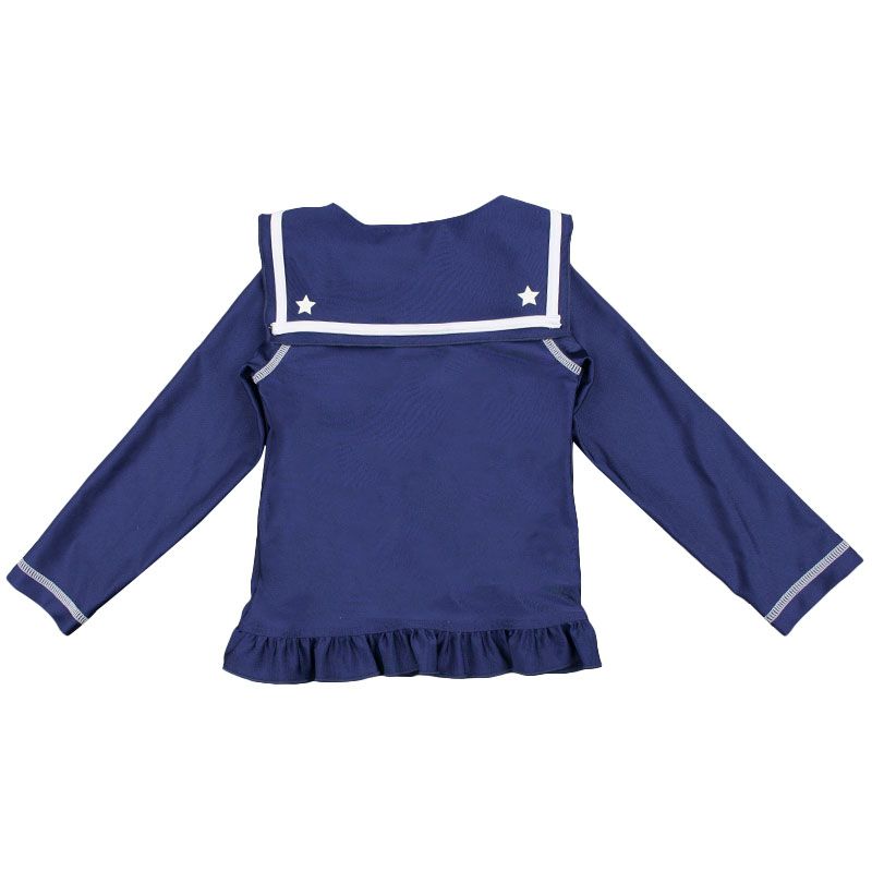 akachan honpo - 長袖防曬泳衣-水手風-深藍色