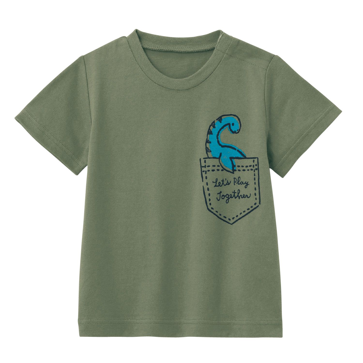 日本千趣會 - 天竺棉印花短T(小童)-俏皮英文字-深灰