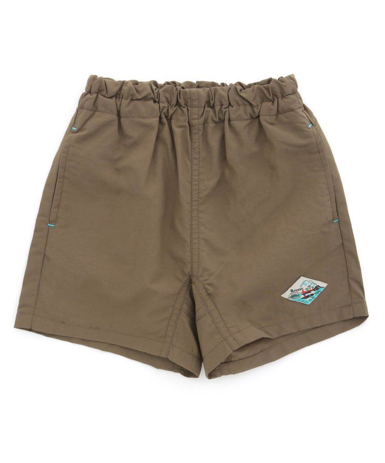 日本 BREEZE - 水陸二用百搭logo裝飾短褲-寶石綠