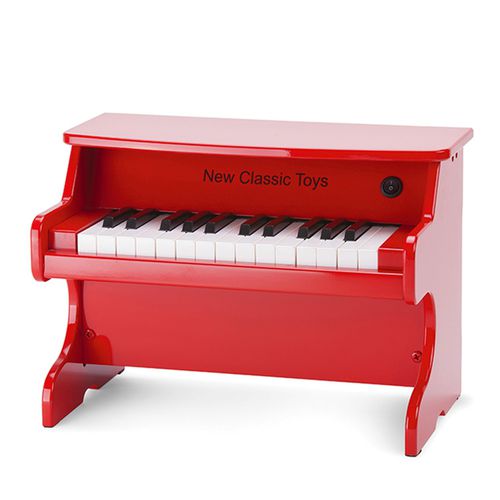 荷蘭 New Classic Toys - 幼兒25鍵電子鋼琴玩具-活力紅