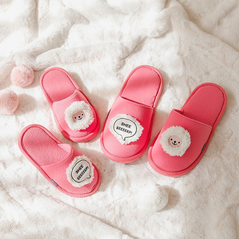 韓國 OZKIZ - 消音防滑室內鞋-LED閃耀蔬果款-灰色紅蘿蔔