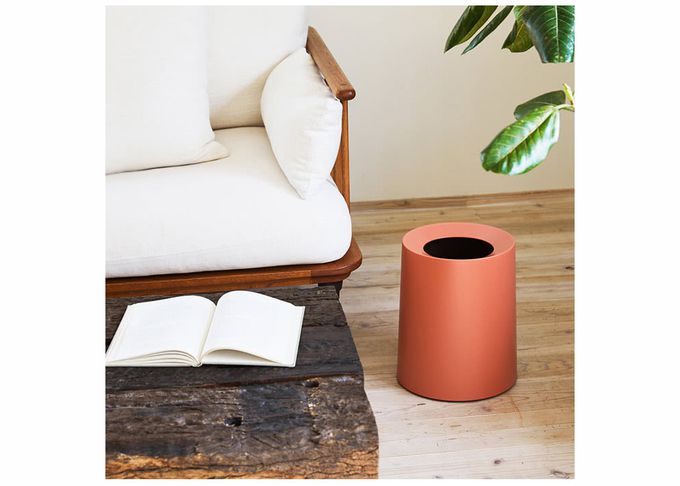 日本ideaco - 圓形家用垃圾桶-靛藍-11.4L