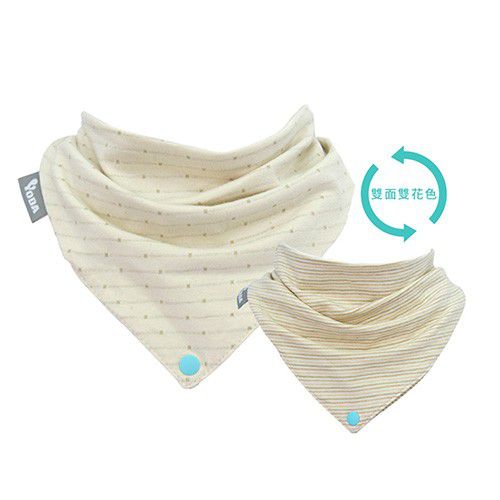 YODA - organic cotton有機棉扣扣兜-清新點點