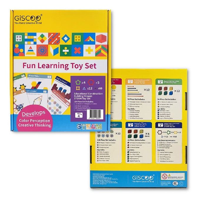 京尼教育 - 【GiSCOO STEAM系列】幾何智慧片 益智教具組