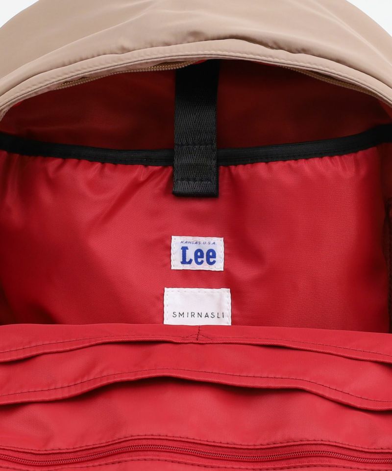日本 COOCO - Lee聯名款 輕量美型後背包-淺灰 (W30*H39*D15cm)