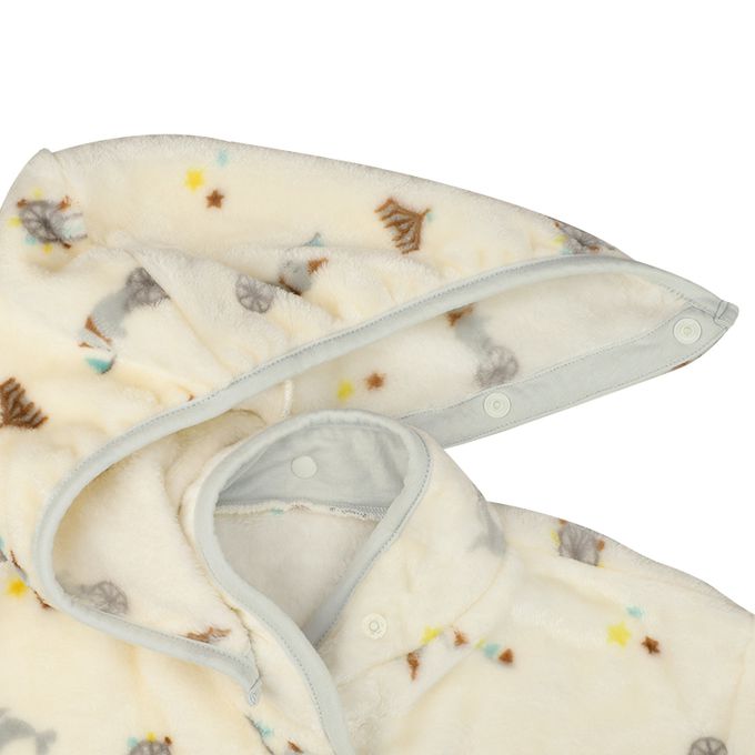 akachan honpo - 柔順可穿式毛毯-象牙白色 (100~110cm)