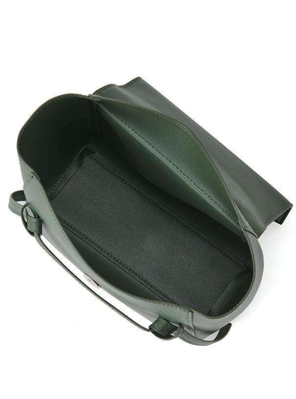 日本 GRL - 2WAY質感扭結皮革手提/肩背包-奶油杏 (F)