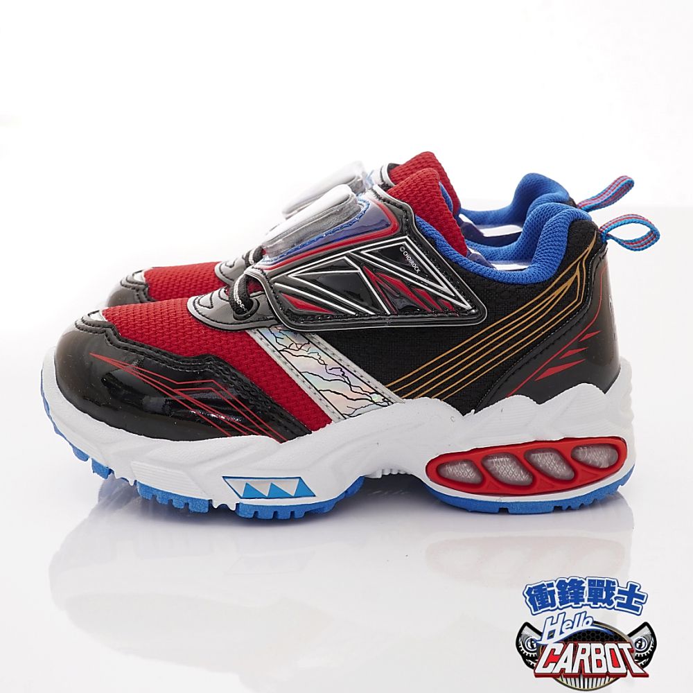 台灣製衝峰戰士電燈運動款(中小童段)-運動鞋-紅黑