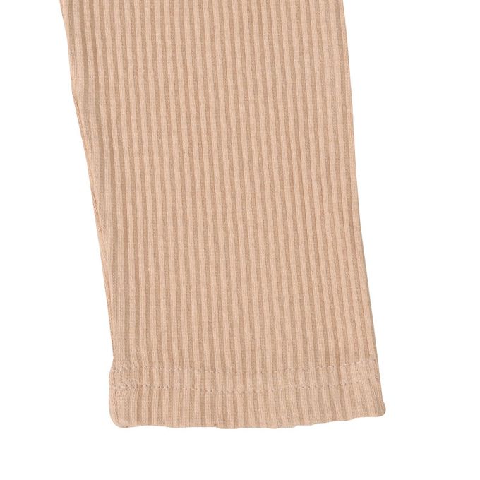 akachan honpo - 10分內搭褲-羅紋-淺卡其色