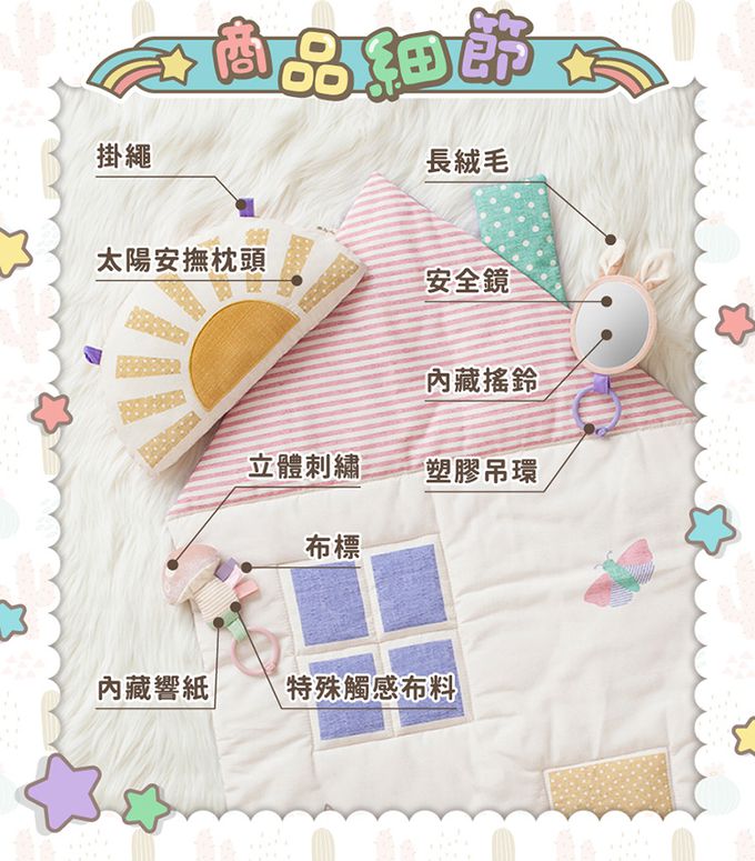 美國Itzy Ritzy - 柔棉遊戲墊-童話小屋 (98 x 61 x 2.5 cm)