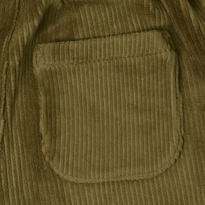 akachan honpo - 10分蓬蓬褲-燈心絨-軍綠色