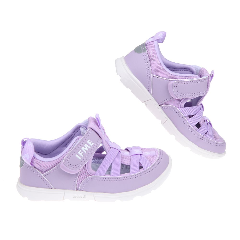日本IFME - 元氣淺紫兒童機能水涼鞋-紫色